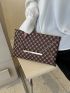 Medium Envelope Bag Geometric Pattern Flap