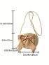 Medium Straw Bag Bow Decor