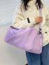 Purple Fashion Travel Bag Foldable For Short Distance Journey