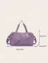 Purple Fashion Travel Bag Foldable For Short Distance Journey