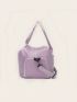 Purple Fashion Travel Bag Foldable For Short Distance Journey