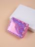 Holographic Classic Card Holder Fashionable With Zipper