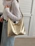 Medium Hobo Bag Champagne Fashionable For Daily