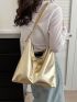 Medium Hobo Bag Champagne Fashionable For Daily