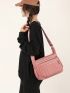 Medium Square Bag Baby Pink Fashionable For Daily