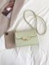 Mini Metal Detail Flap Square Bag Fashion Green