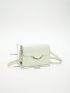 Mini Metal Detail Flap Square Bag Fashion Green