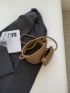 Mini Bucket Bag With Coin Purse Litchi Embossed