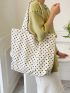 Medium Shopper Bag Polka Dot Pattern