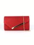 Glitter Envelope Bag Metal Decor Square Bag For Party