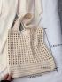 Hollow Out Design Crochet Bag Medium Vacation