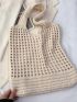 Hollow Out Design Crochet Bag Medium Vacation