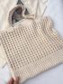 Hollow Out Design Crochet Bag Vacation Large Capacity