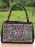 Women's 2023 New Embroidered Bag Canvas Bag Women's Handbag