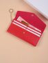 Men And Women Daily Commuting Color Pu Simple Multi-Card Long Wallet