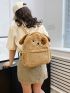 New 2023 Medium Personality Cute Plush Backpack Student Bag Storage Bag