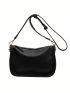 Medium Shoulder Bag Solid Color Minimalist Style