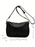 Medium Shoulder Bag Solid Color Minimalist Style