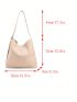 Medium Shoulder Bag Solid Color Minimalist Style