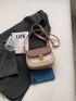 Mini Saddle Bag Colorblock Flap