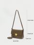 Small Flap Square Bag Metal Decor