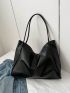 Large Capacity Tote Bag Double Handle Minimalist Style