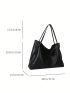 Large Capacity Tote Bag Double Handle Minimalist Style