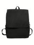 Medium Flap Backpack Solid Color For School