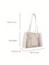 Clear Design Shoulder Bag With Inner Pouch