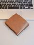 Solid Color Small Wallet Fold Over Vintage Design