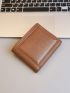 Solid Color Small Wallet Fold Over Vintage Design