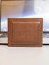 Solid Color Small Wallet Fold Over Vintage Design