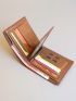 Solid Color Small Wallet Fold Over Vintage Design