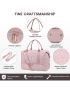 Travel Duffle Bag, Weekender Bags for Women with Shoe Compartment, Carry on Overnight Bag with Toiletry Bag, Gym Duffel Bag with Wet Pocket, Hospital Bags for Labor and Delivery, Pink