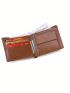 Eagle Pattern Small Wallet Brown Credit Card Holder For Daily