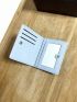 Baby Blue Small Wallet Bi-Fold Credit Card Holder For Daily