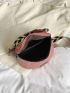 Mini Fanny Pack Crocodile Embossed Adjustable Strap For Daily