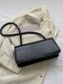 Medium Square Bag Black Flap For Daily