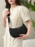 Medium Hobo Bag Black Minimalist For Daily