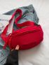 Medium Fanny Pack Red Minimalist For Daily