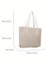 Small Straw Bag Minimalist Double Handle For Vacation