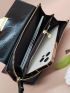 Black Long Wallet Credit Card Holder With Zipper For Daily