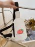 Women Fanny Bag Cute Cartoon Strawberry Bag New Fashion Waist Bag Girls Cute Fruit Purse And Handbag