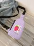 Women Fanny Bag Cute Cartoon Strawberry Bag New Fashion Waist Bag Girls Cute Fruit Purse And Handbag