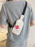 Women Fanny Bag Cute Cartoon Strawberry Bag New Fashion Waist Bag Girls Cute Fruit Purse And Handbag