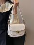 PU Square Bag Flap Adjustable Strap