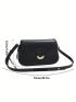 Metal Decor Saddle Bag Flap PU