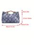 Plaid Pattern Top Handle Bag Large Capacity