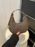 PU Hobo Bag Clover Pattern