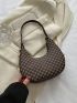 PU Hobo Bag Clover Pattern